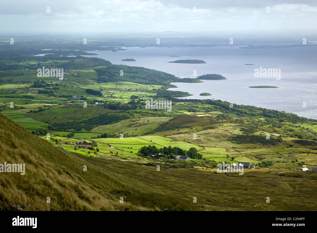 Landscape in Joyce's Country Ireland Stock Photo