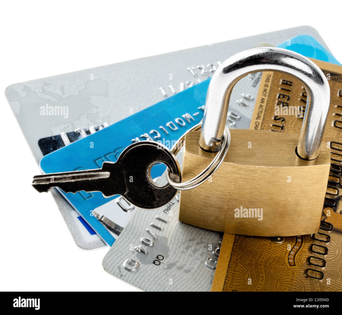 Credit card security Stock Photo