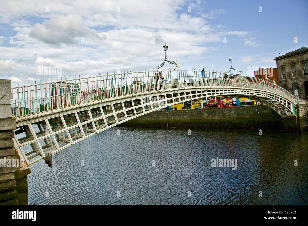 Half Penny Bridge Dublin Stock Photo