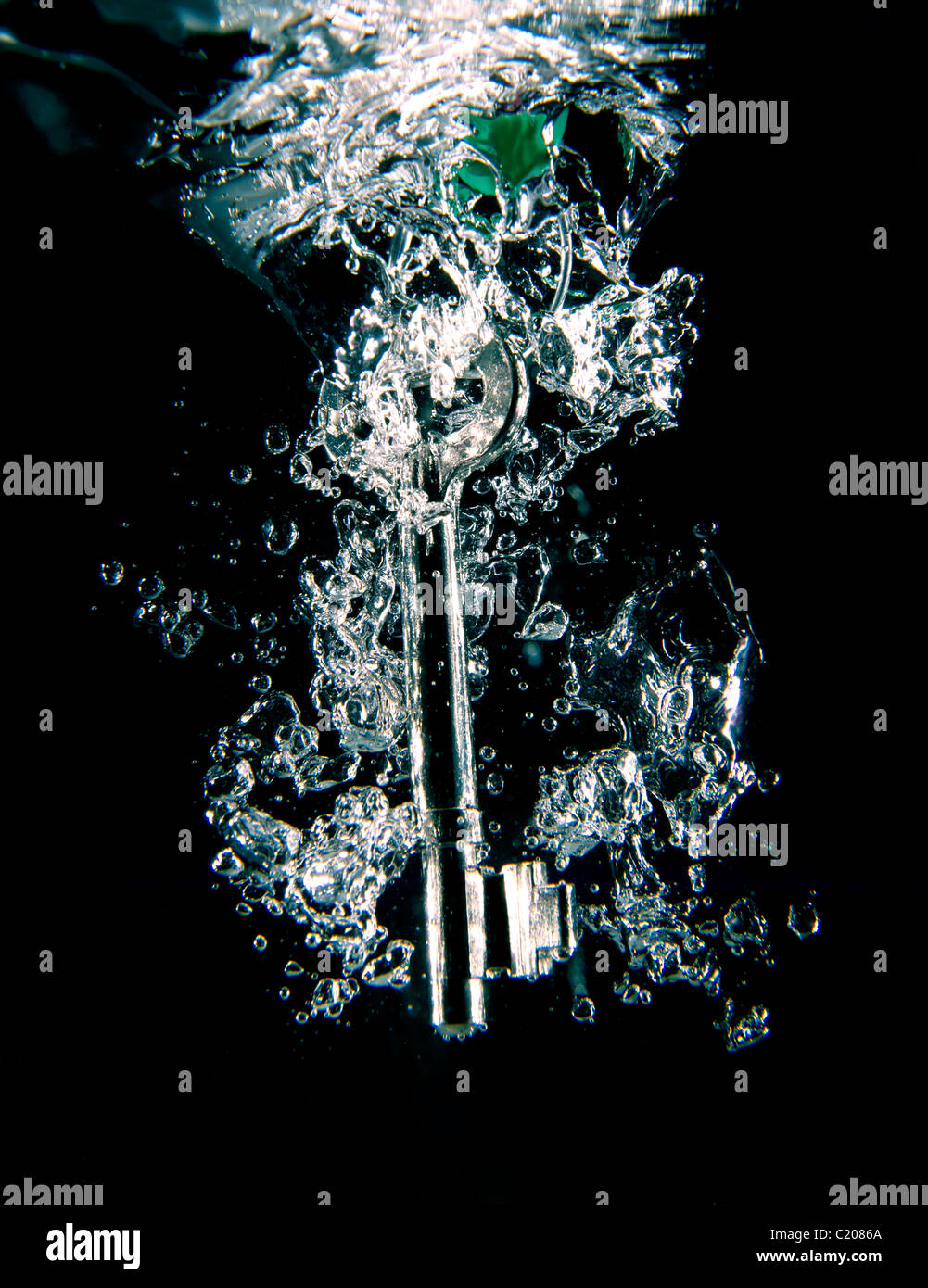 Key in water Stock Photo - Alamy