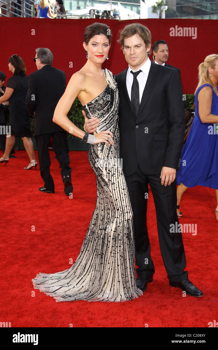 Jennifer Carpenter and Michael C. Hall 61st Primetime Emmy Awards held ...