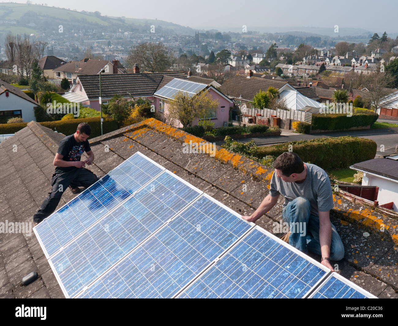 Solar panels installation uk hires stock photography and images Alamy