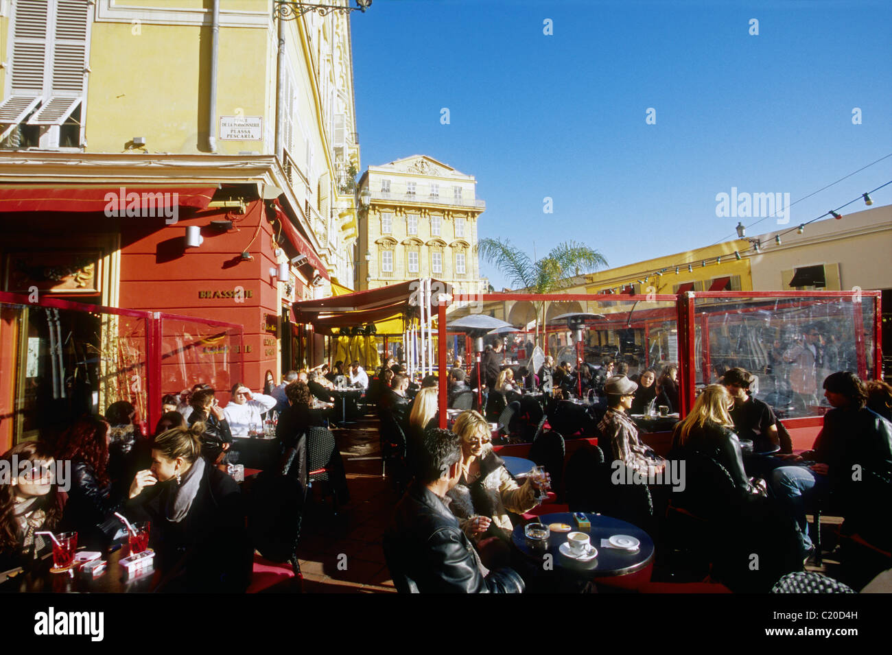 The Cours Saleya in Nice Stock Photo