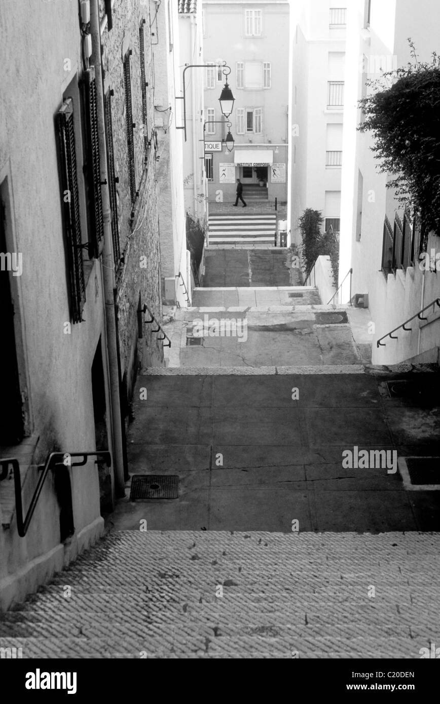 Street in Cannes Le Suquet Stock Photo