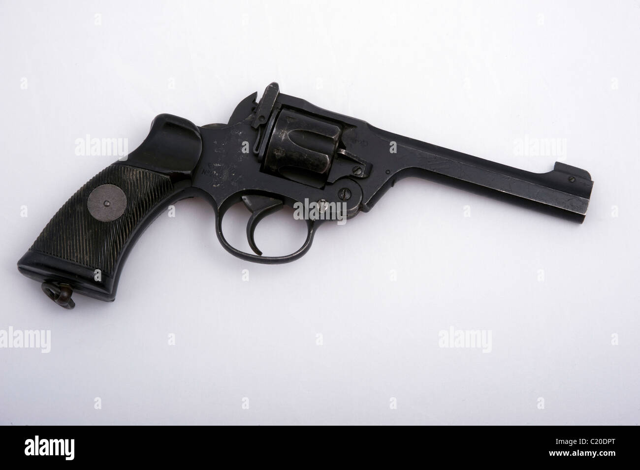 Enfield revolver No2 Mk1. British military sidearm of WW11 Stock Photo