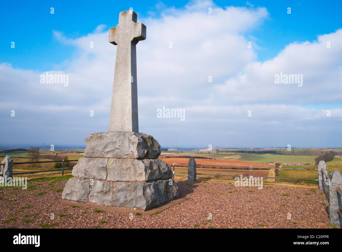 Flodden battle memorial, Borders Region, England Stock Photo