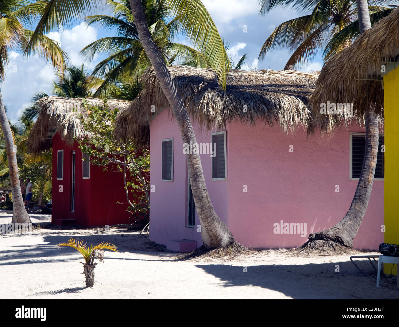 Cabana on a Caribbean island Stock Photo