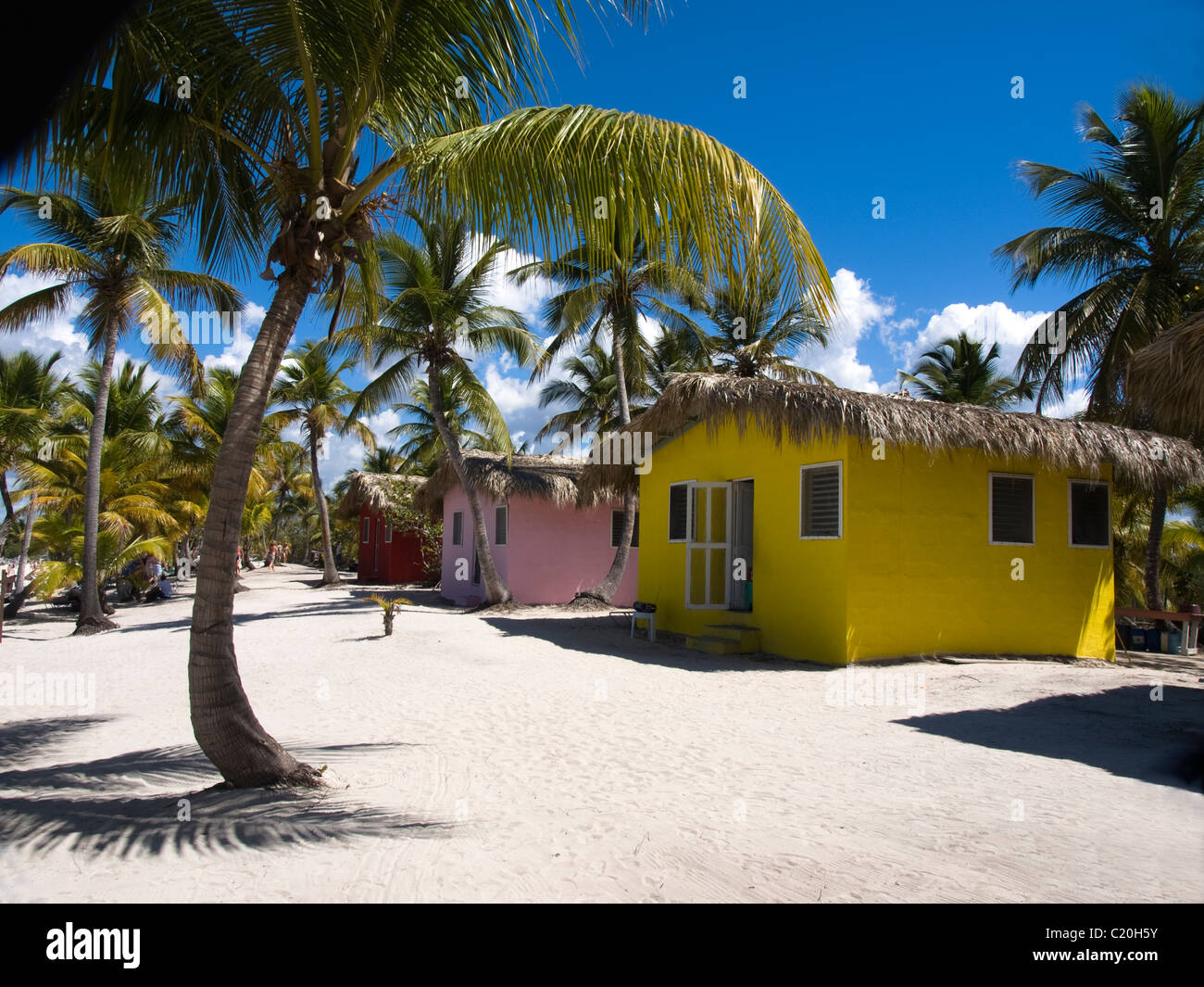 Cabana on Catalina island Caribbean Stock Photo