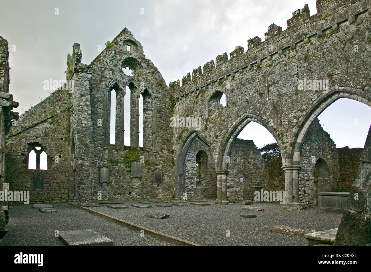 Jerpoint Abbey, Kilkenny Ireland Stock Photo