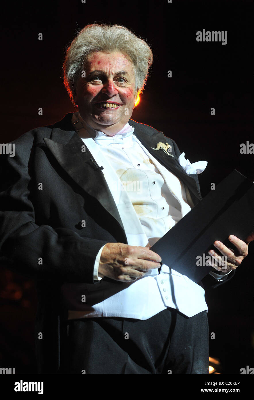 Sir Les Patterson aka Barry Humphries Last Night Of The Poms - live at the Royal Albert Hall. London, England - 15.09.09 Stock Photo