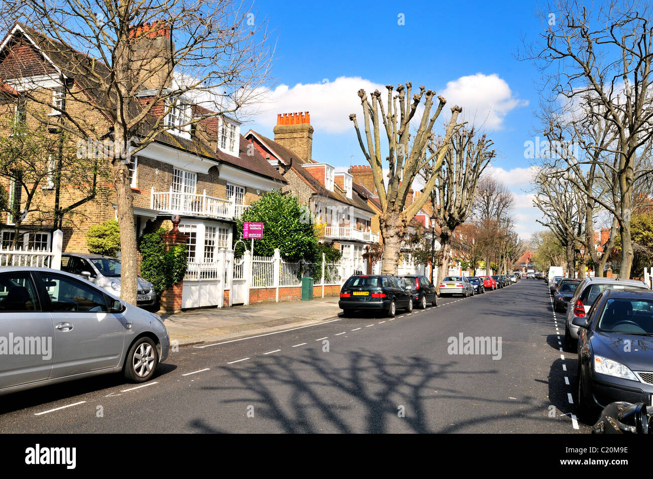 Woodstock Avenue ,Bedford Park ,Chiswick, West London Stock Photo