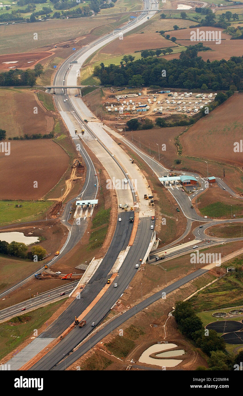 Aerial view of the M6 Toll motorway under construction 2003 Stock Photo Alamy Aerial view of the M6 Toll motorway under construction 2003 Stock Photo Alamy