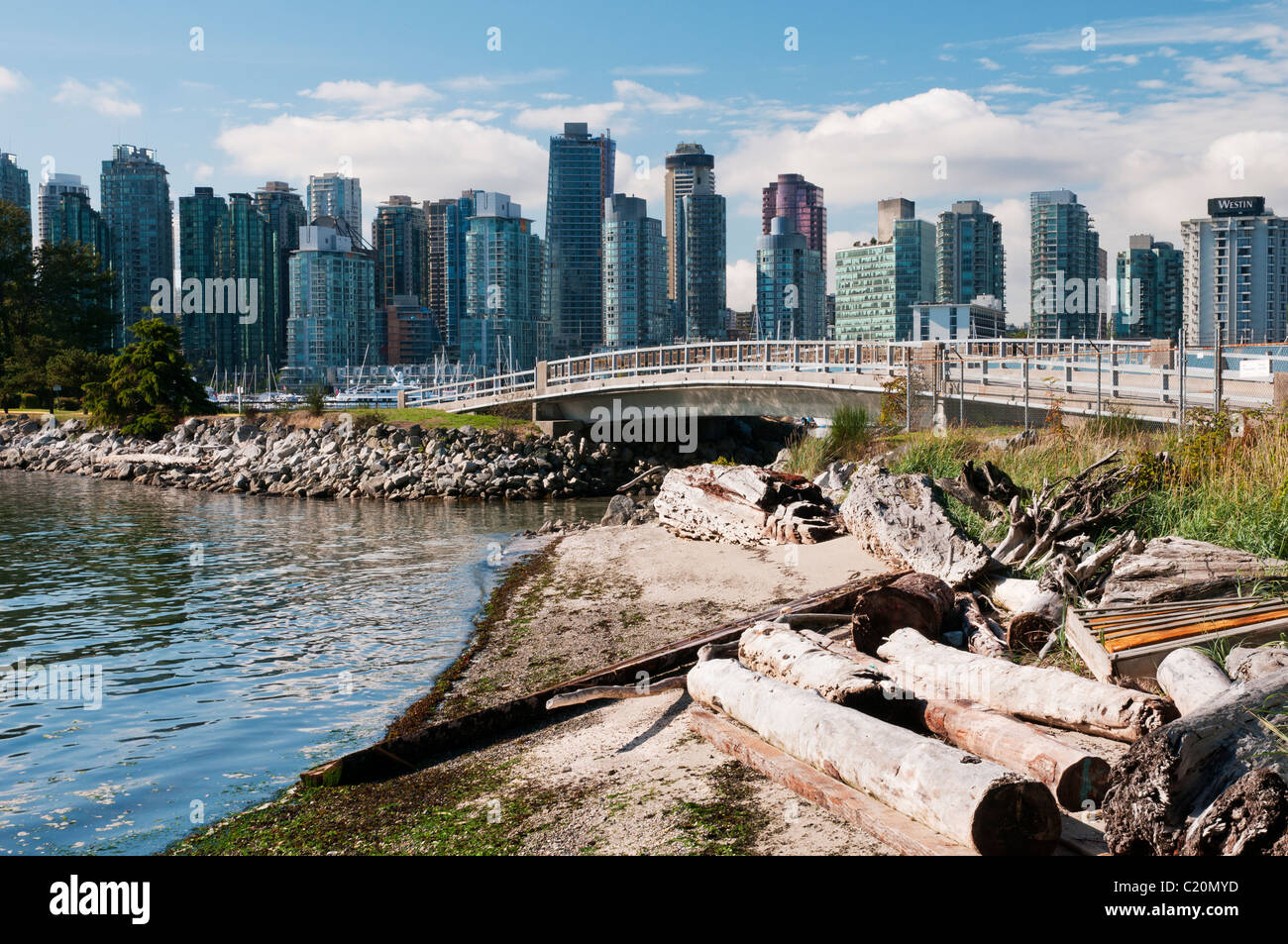 Driftwood And Debris Lines The Shoreline Of The Bridge Leading To Stock Photo Alamy