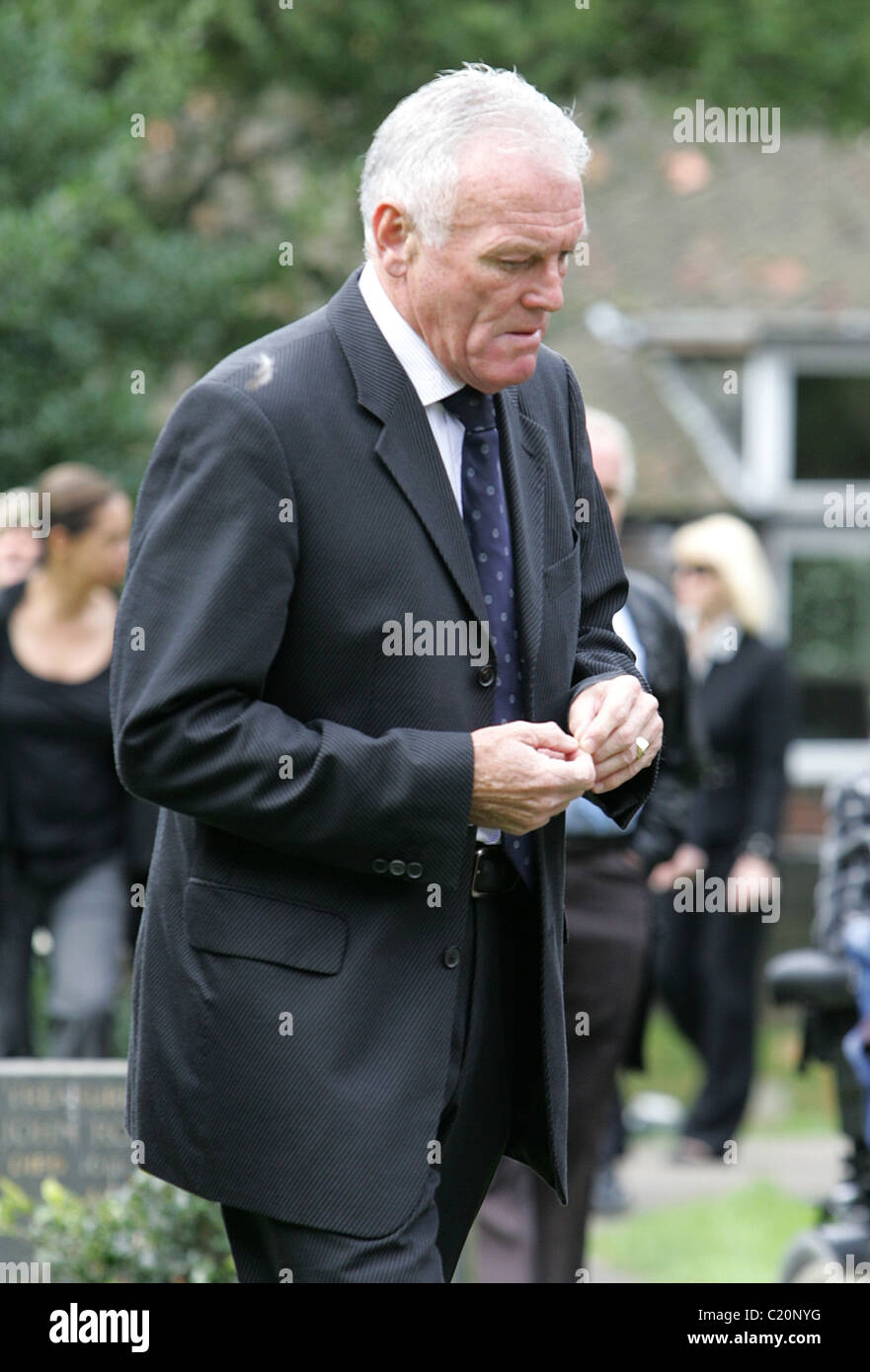 Eddie Gray former Leeds United player Funeral of Baroness Nicky Chapman
