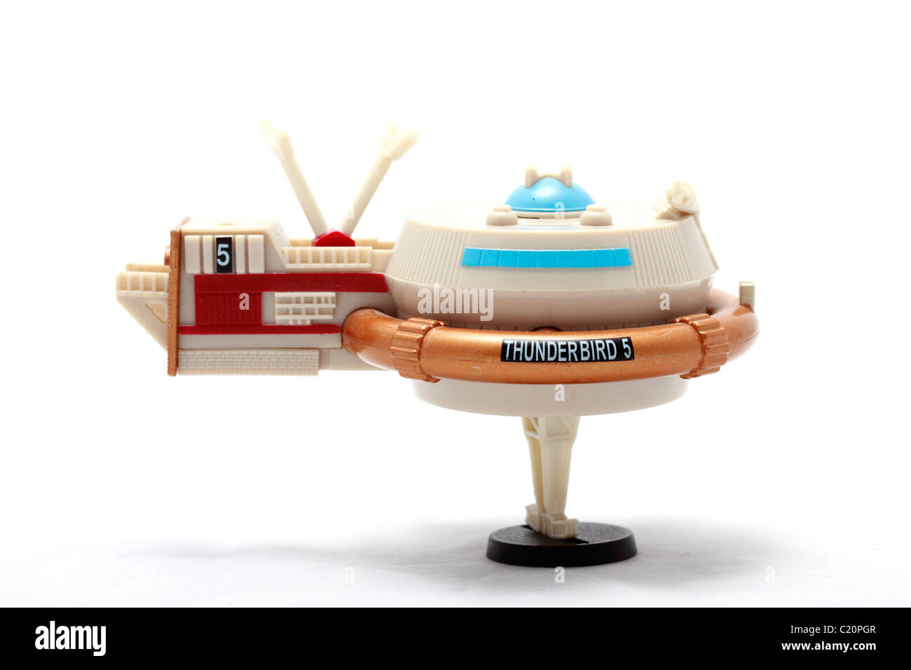 A Thunderbird 5 toy or model from the Gerry Andersen TV puppet series Thunderbirds. Thunderbird