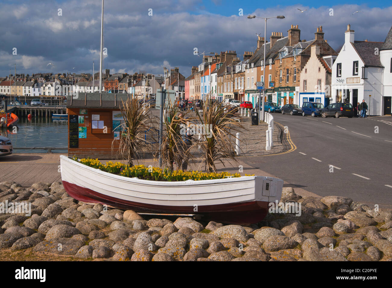 Anstruther, harbour, East neuk Fife, Scotland, March 2011 Stock Photo