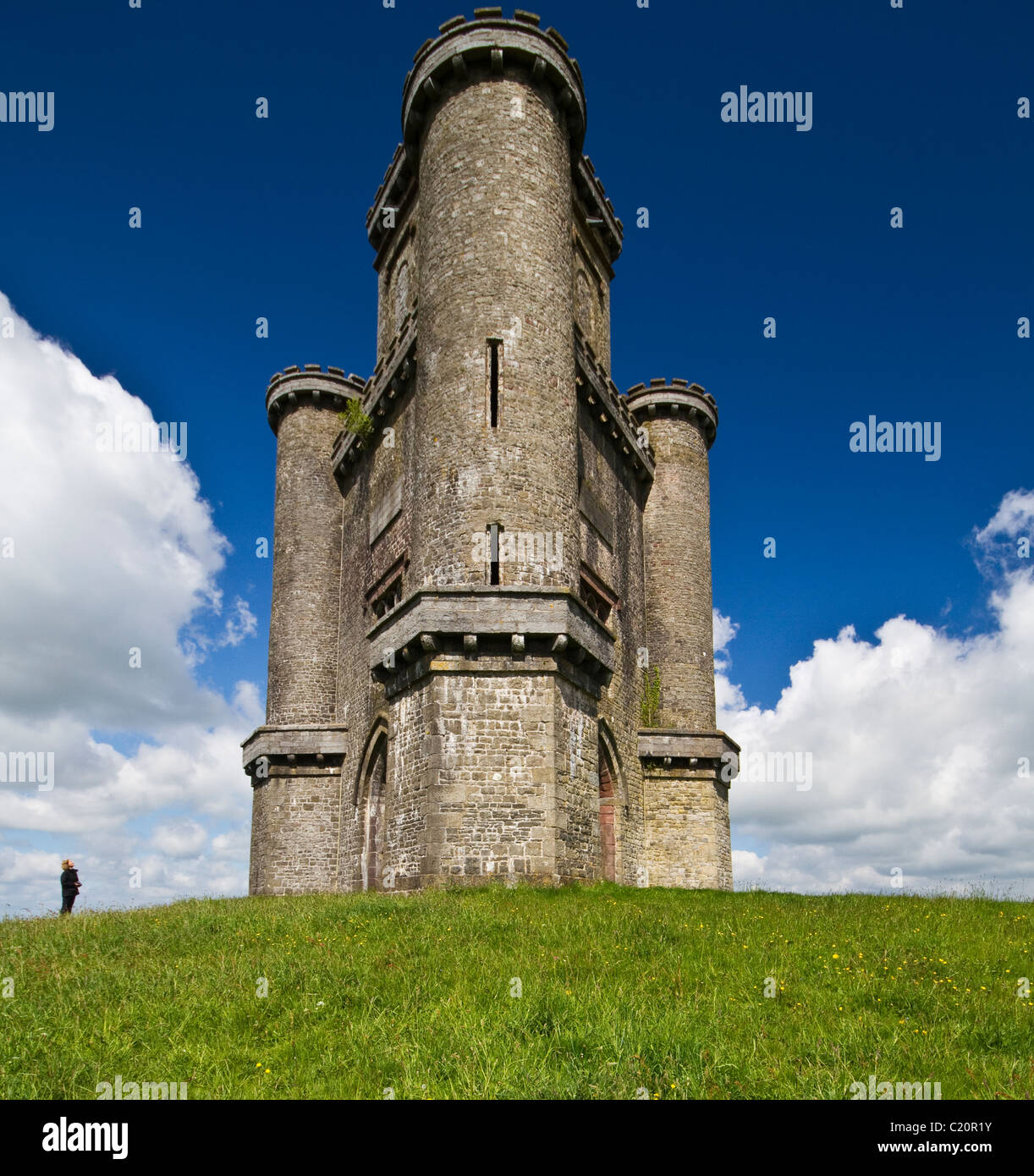 Paxton Tower, Carmarthen, South West Wales, UK Stock Photo