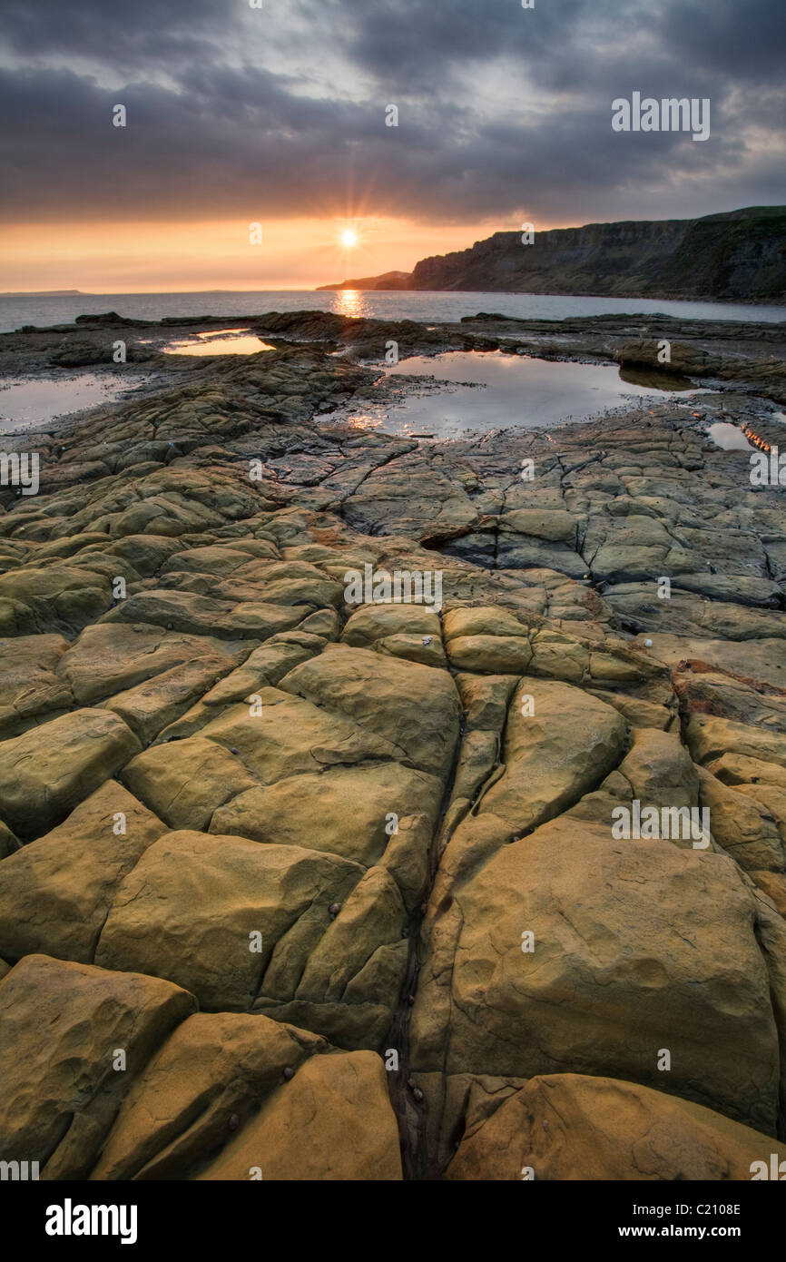 Kimmeridge Bay, Purbeck, Dorset, England, UK Stock Photo