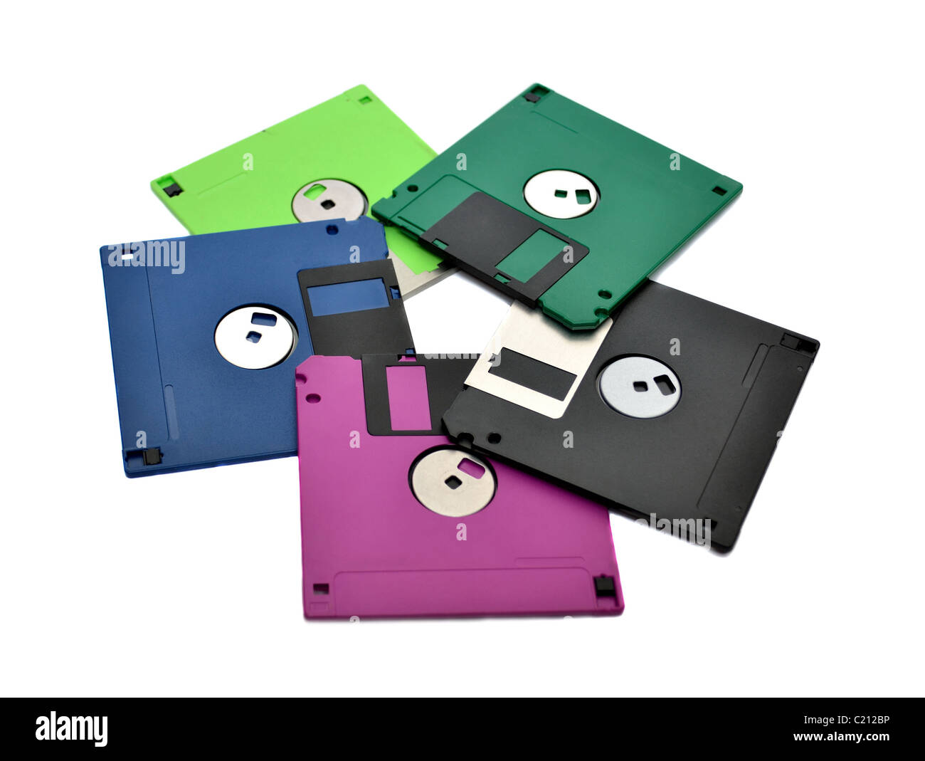 Floppy diskettes Stock Photo