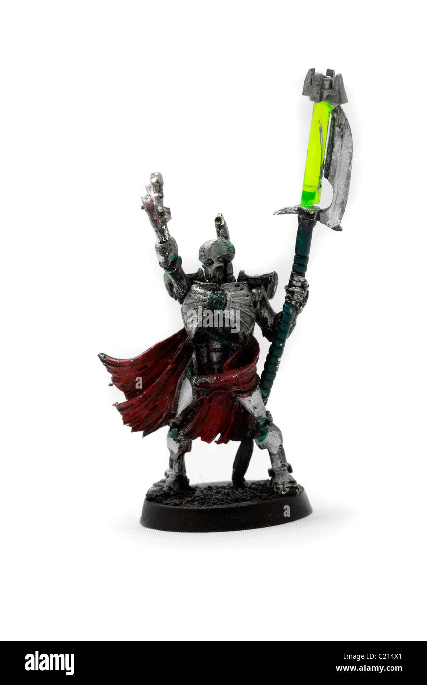 Necron Lord with Warscythe. HQ for the Necron battleforce, wearing old ...