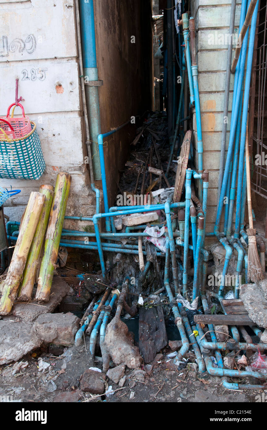 water supply. yangon. Myanmar Stock Photo Alamy