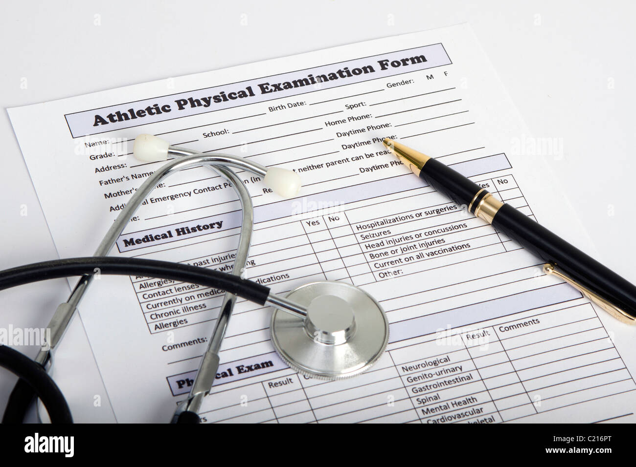 Stock Medical Test Test Form Form \u0026 Photos Stock ... Medical