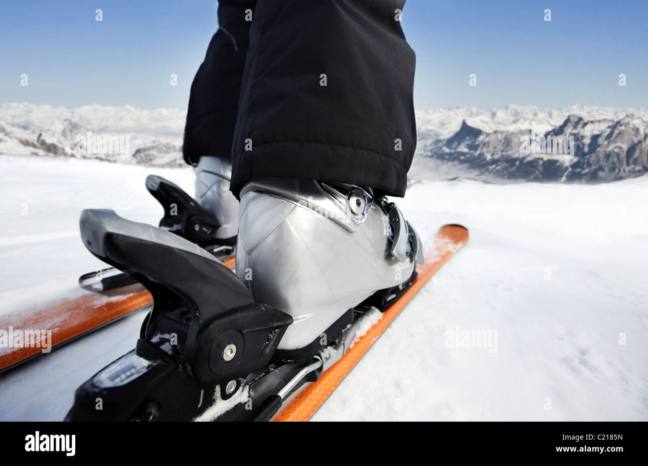 Skiing close up ski boot hi-res stock photography and images - Alamy