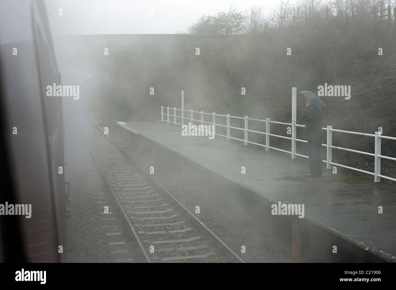 steam train enthusiast Stock Photo Alamy