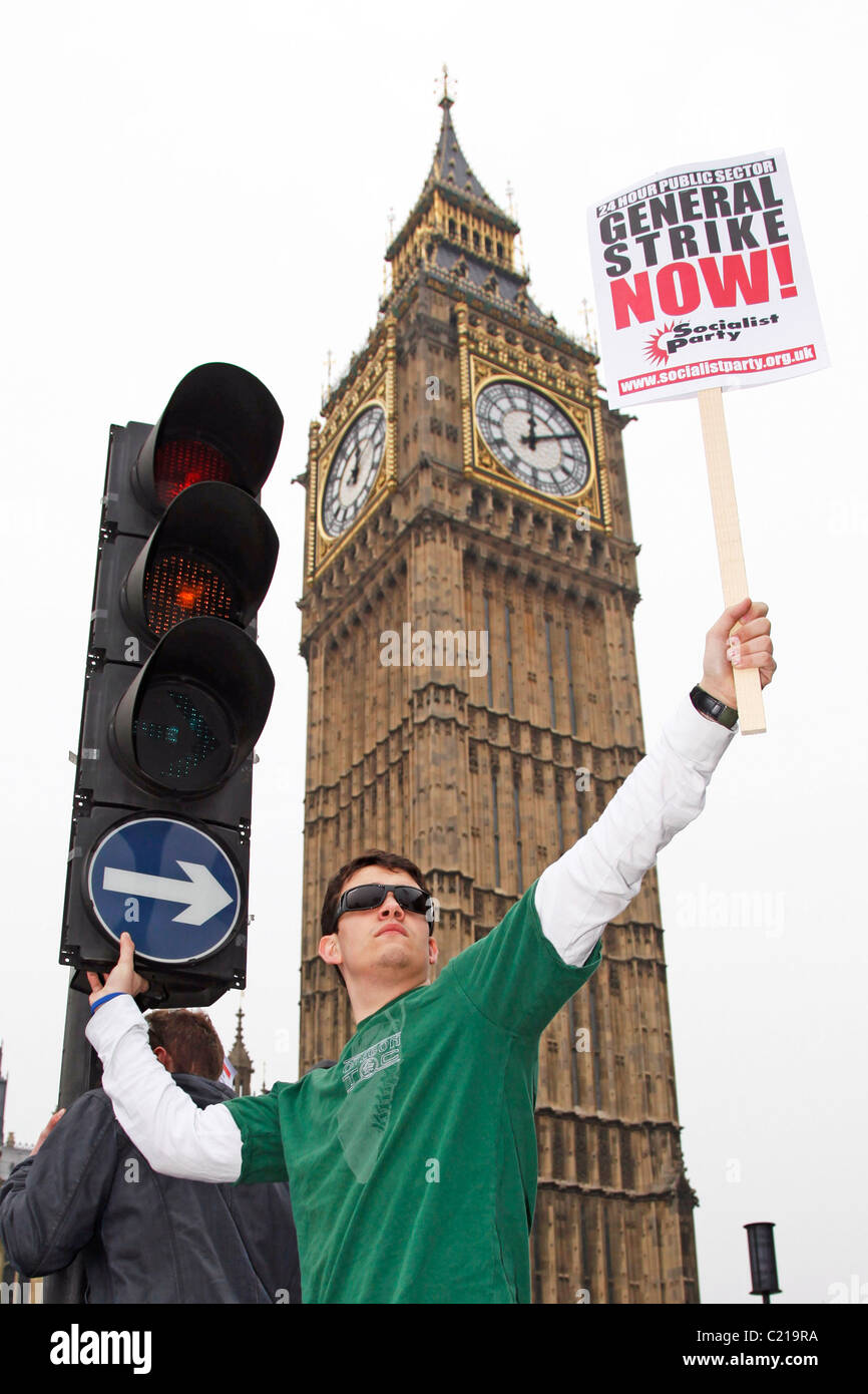 March for the Alternative anti-government demonstration, London Stock Photo
