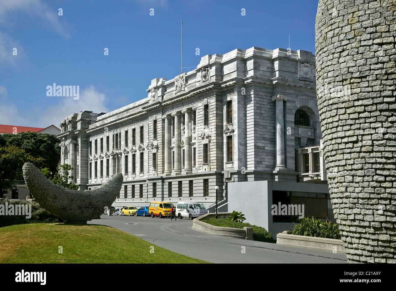 house of parliament in Wellington, New Zealand Stock Photo