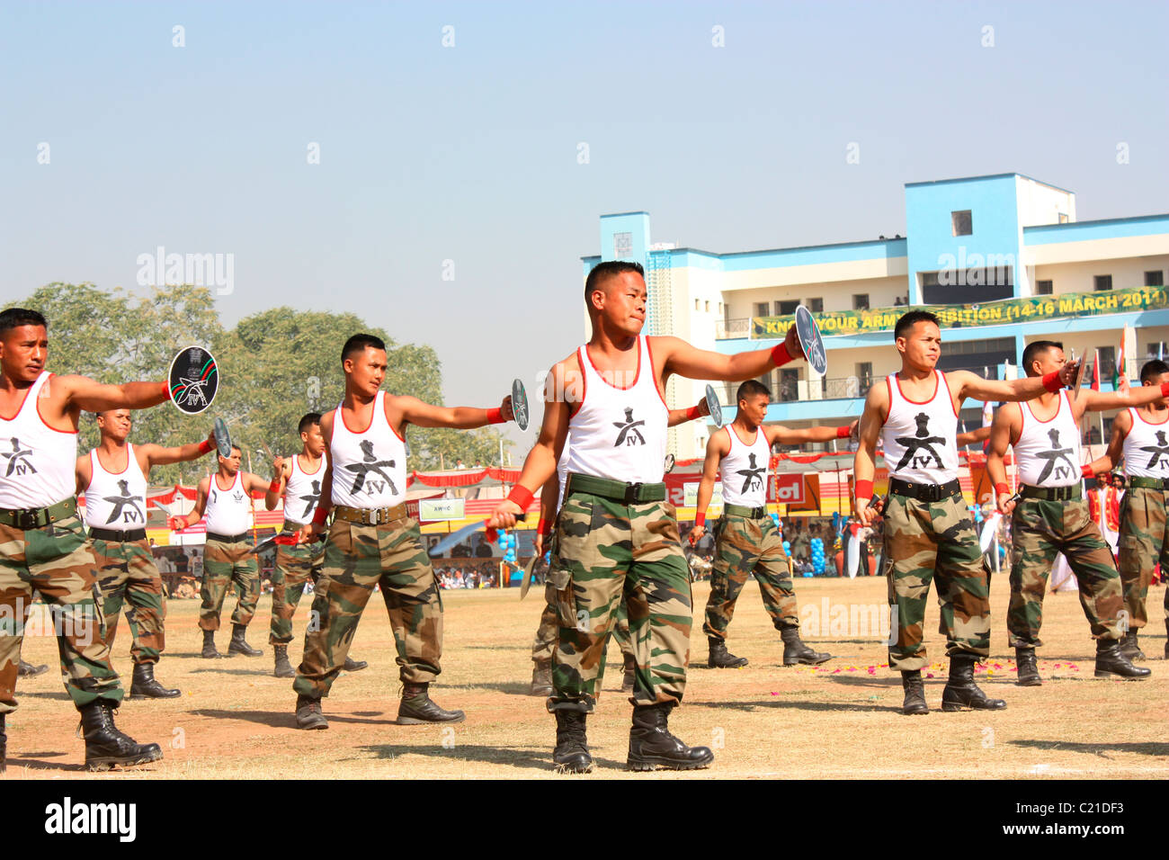 Indian Army show in Army day function Stock Photo