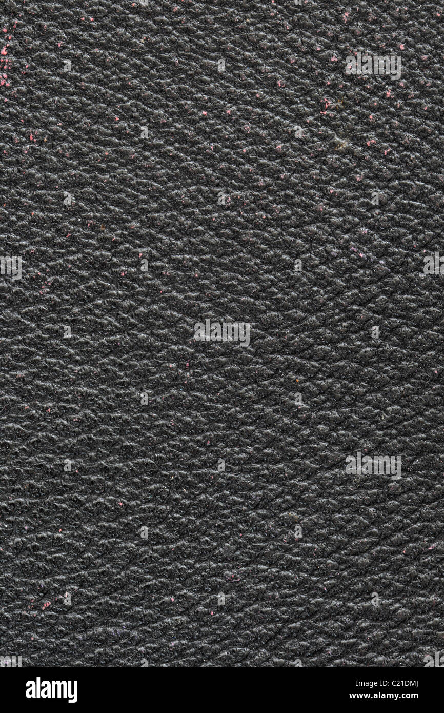 old black leather close up background texture Stock Photo