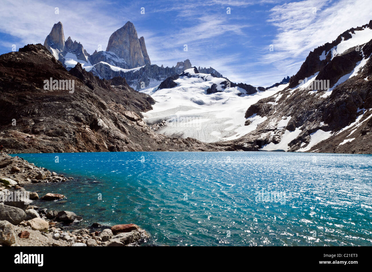 Torre Los Cerros, Los Glaciares National Park, Patagonia, Argentina Stock Photo