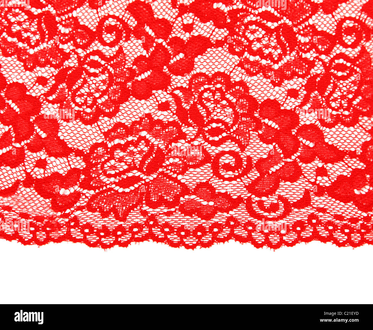 https://c8.alamy.com/comp/C21EYD/red-lace-with-pattern-with-form-flower-on-white-background-C21EYD.jpg