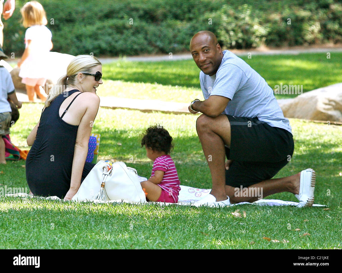 Byron Allen Wife Jennifer Lucas High Resolution Stock Photography and