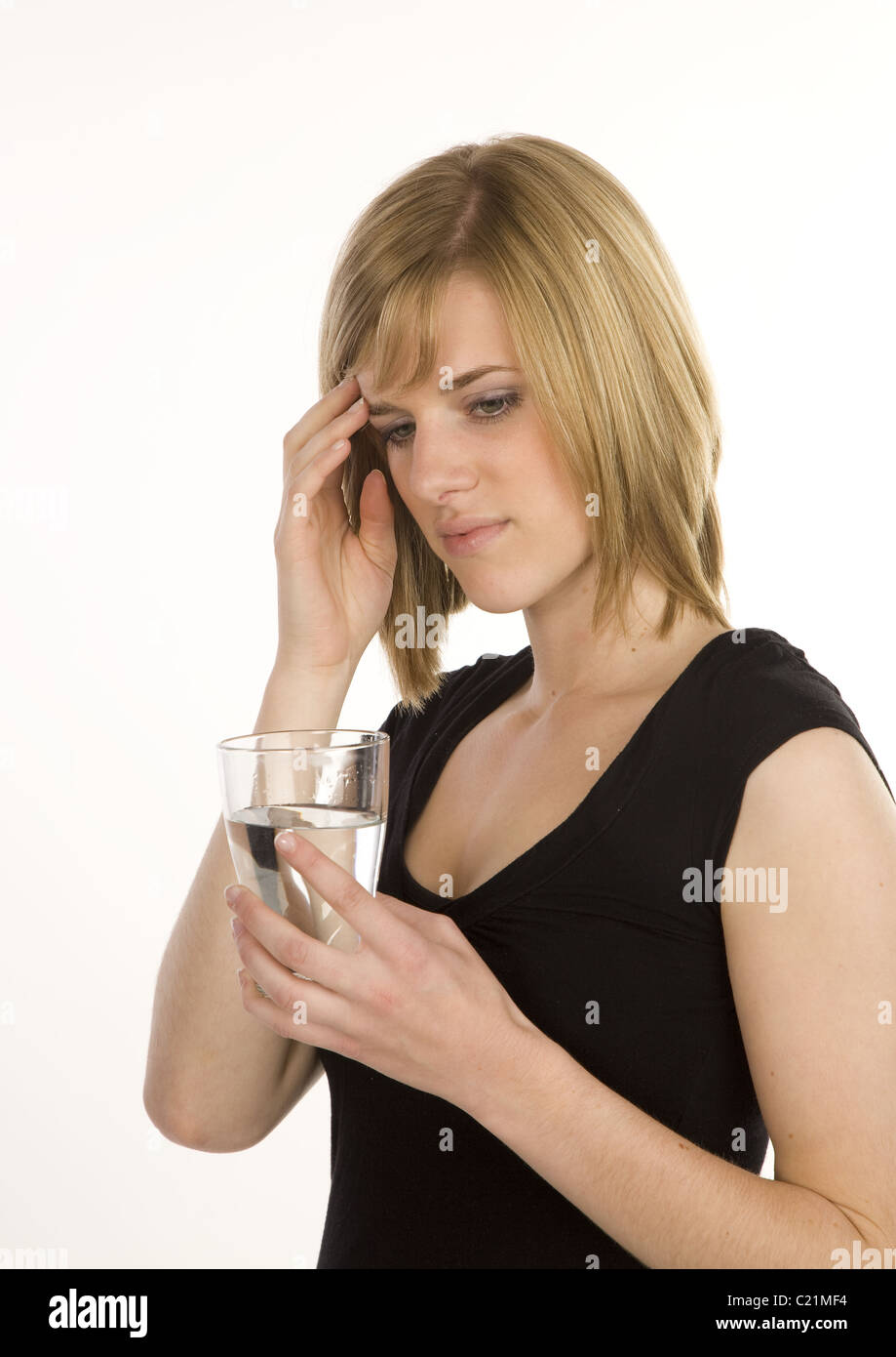 young blonde woman Stock Photo - Alamy