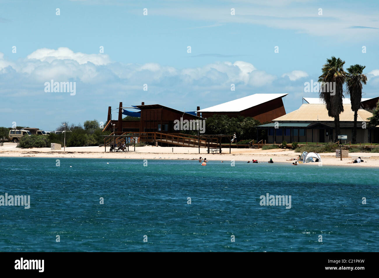 Monkey Mia Coastal Resort, Shark Bay Western Australia Stock Photo