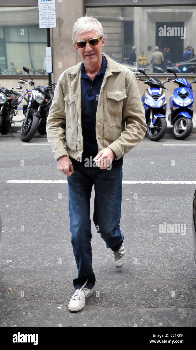 Paul O'Grady arrives at the BBC Radio 2 studios London, England - 06.10.09  Stock Photo - Alamy