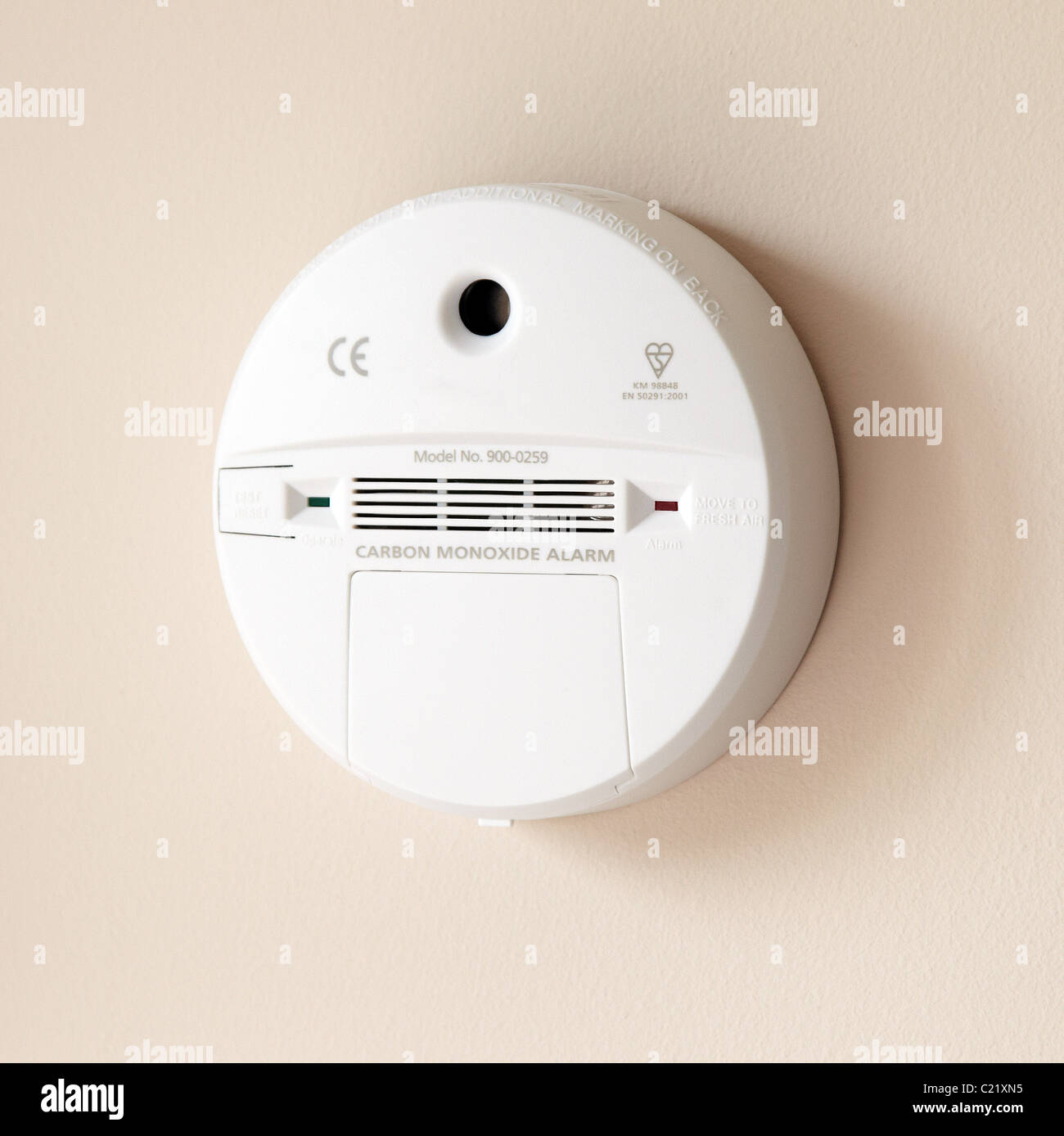 Carbon Monoxide alarm Stock Photo