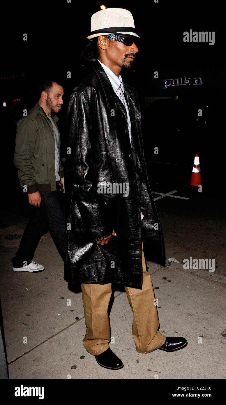 Snoop Dogg leaving the launch of Adidas Originals by Originals Line at the  Adidas store on Melrose Avenue in West Hollwood. Los Stock Photo - Alamy