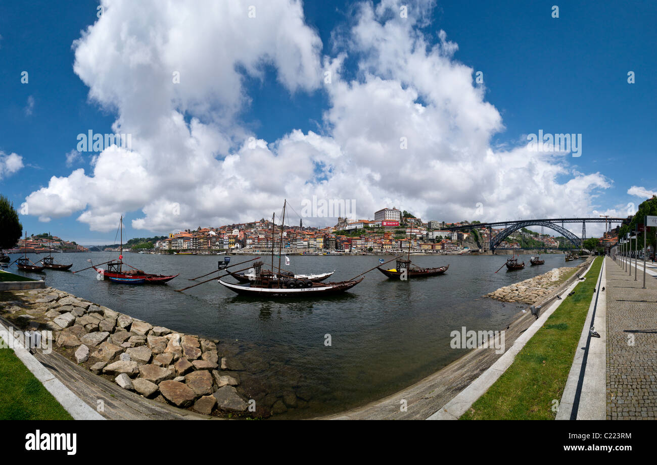 Port barges on the river Douro that were used to carry port down the