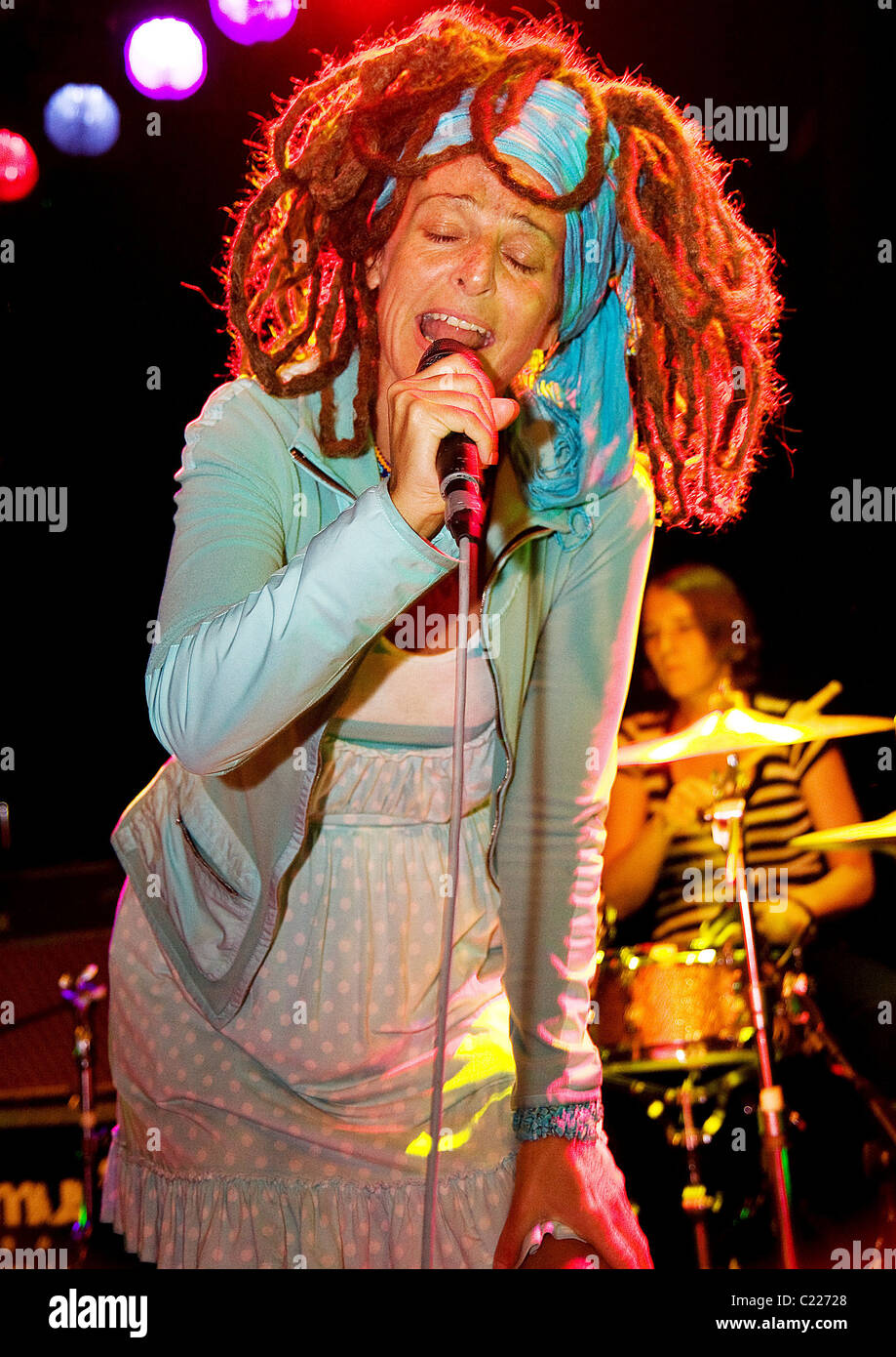 Ari Up Of The Slits Performing At Liverpool Masque Liverpool England 08 10 09 Sakura Stock Photo Alamy