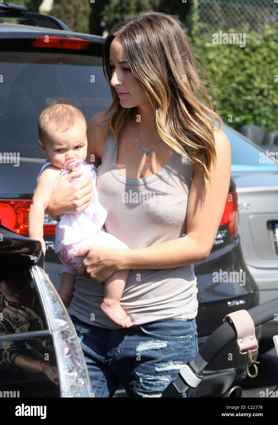 Dominique geisendorff and everleigh ray gigandet hi-res stock ...