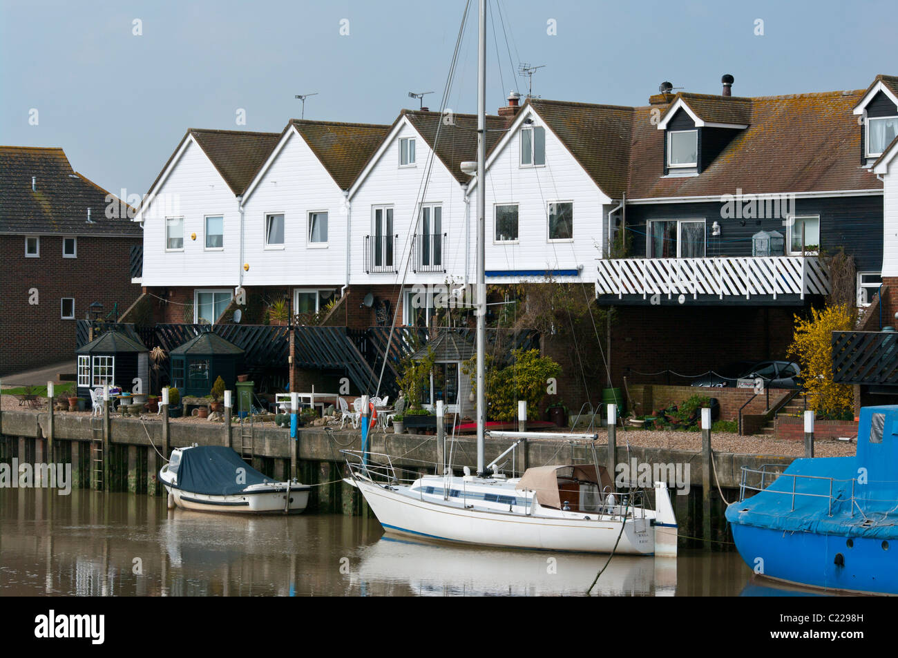Riverside Property Rock Channel Rye East Sussex England Stock Photo Alamy