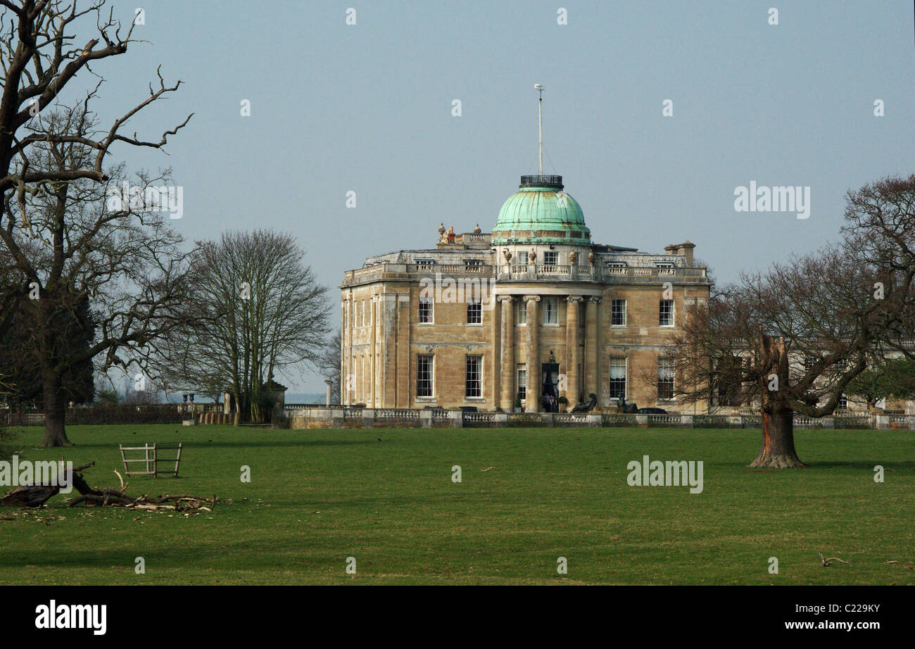 Tyringham Hall, a stately home near Newport Pagnell, Buckinghamshire