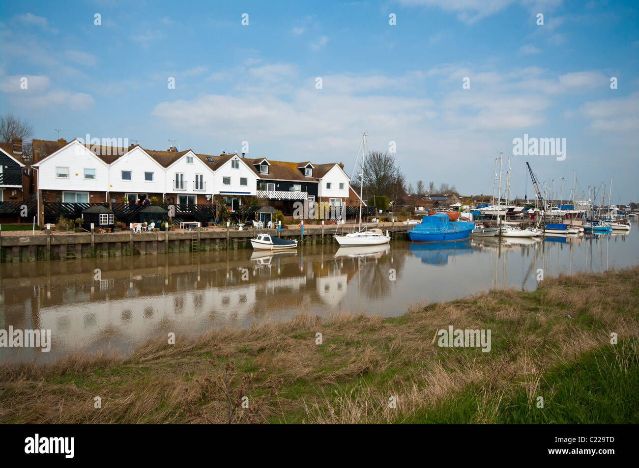Riverside Property Rock Channel Rye East Sussex England Stock Photo - Alamy