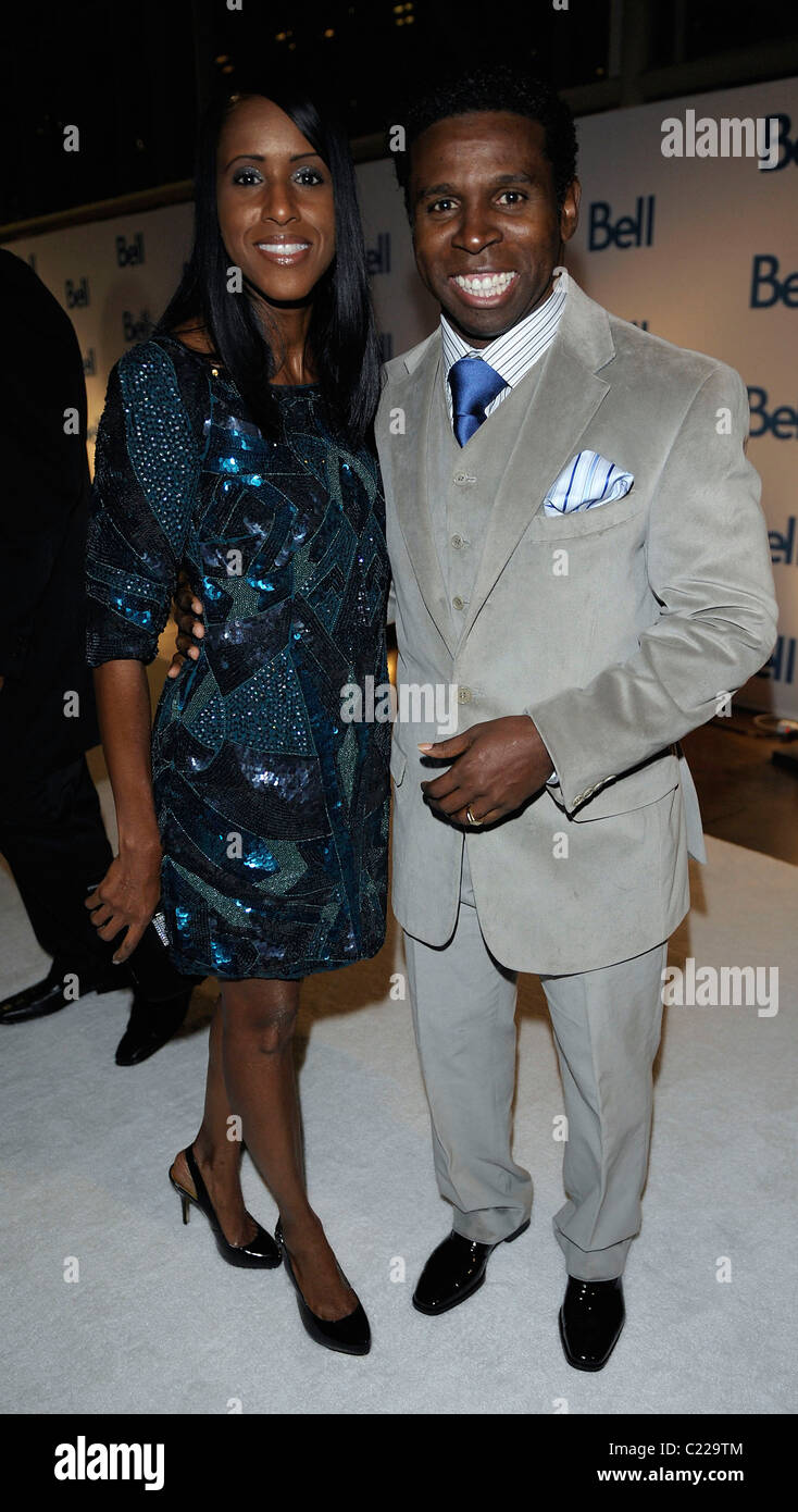 Michael Pinball Clemons and wife Diane Clemons Bell Gala 2009 in aid of