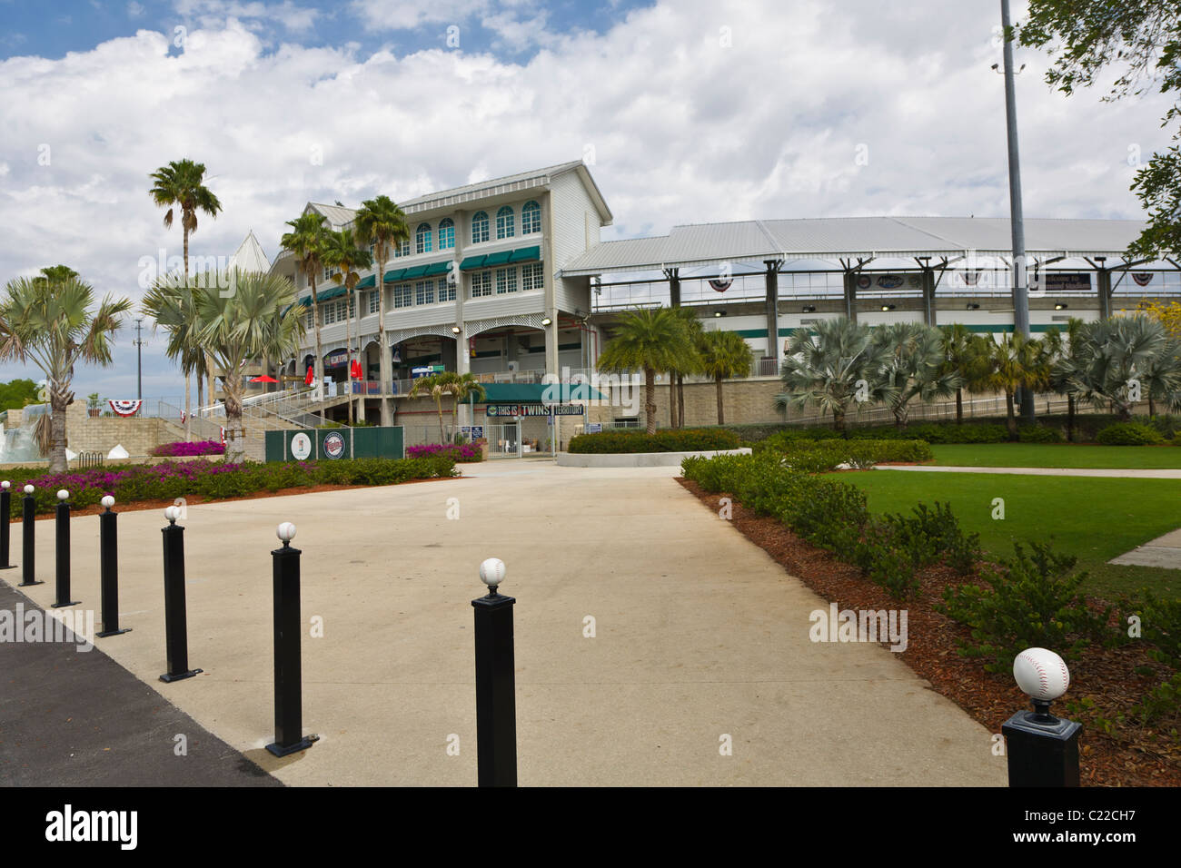 Exterior Minnesota Twins spring training baseball field Hammond Stadium