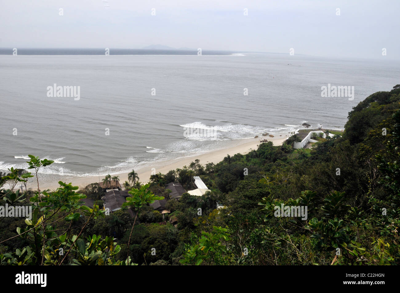 Beach at Mel Island Paranagua Parana Brazil Stock Photo