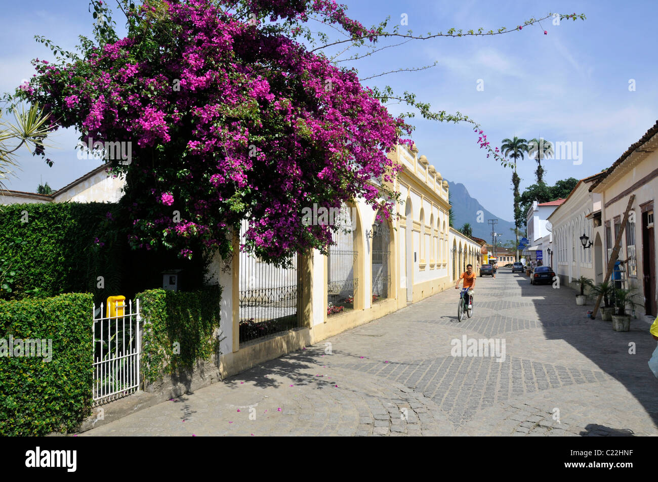 Street in Morretes, Paraná, Brazil Stock Photo